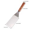 Stainless Steel Spatula with Wooden Handle - Image 4