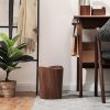 9L Garbage Bin Natural Solid Wood Round Trash Can - Image 10