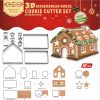 10pcs Gingerbread House Cookie Cutter Biscuit Pastry Cake Mold for Christmas - Image 6
