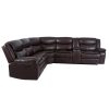 Luxury Leather Reclining Sectional Sofa Set - Image 3