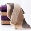 Square 34cm Cotton Dark Striped Hand Towel Not Lint Quality Handkerchief Cleaning Towel - Image 3
