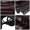 Luxury Leather Reclining Sectional Sofa Set - Image 6