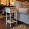 Simplify 1-Drawer Wood Accent Table, Multiple Finishes  Sofa Tray Table  Sofa Side Table - Image 5