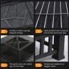 Outdoor 32'' Square Metal Fire Pit - Image 2