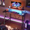 50.3" Gaming Desk Computer Office Table with LED Lights - Image 6