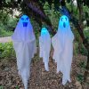 3pcs/set Halloween Ghost Hanging Light 23.6inch Tree Window Wall Ornament