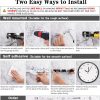 Mop Broom Holder Wall Mount 5 Racks 4 Hooks Broom Organizer - Image 7