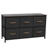 3-Tier Wide Drawer Dresser, Storage Unit with 6 Fabric Drawers and Metal Frame - Image 4