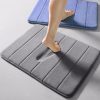 Home Bath Mat Coral Fleece Bathroom Floor Carpet Absorbent Non-slip Memory Foam - Image 3