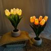 Tulips Artificial Flowers LED Night Light Interior Decoration Bouquet Lamp Simulation Tulip Table Lamp Bedside Atmosphere Light - Image 4