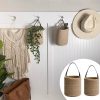2pcs Natural Cotton Rope Hanging  Jute Wicker Basket For Plants or whatever you fancy - Image 3