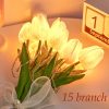 Tulips Artificial Flowers LED Night Light Interior Decoration Bouquet Lamp Simulation Tulip Table Lamp Bedside Atmosphere Light