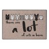 Lovely Welcome Doormat Entrance Mat Hallway Dog Cats Animal Print Anti-Slip - Image 3