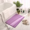 Home Bath Mat Coral Fleece Bathroom Floor Carpet Absorbent Non-slip Memory Foam - Image 2