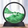 Creative 3D Glass Sandscape in Motion Hourglass Moving Sand Frame Art Picture Display Flowing Gift - Image 3