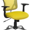 Flash Furniture Mid-Back Burgundy Mesh Swivel Task Office Chair with Chrome Base and Arms - Image 14