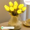 Tulips Artificial Flowers LED Night Light Interior Decoration Bouquet Lamp Simulation Tulip Table Lamp Bedside Atmosphere Light - Image 10