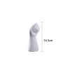Modern Art Vases White Ceramic Hand Vase For Hydroponic Flower Arrangement Desktop - Image 5