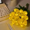 Tulips Artificial Flowers LED Night Light Interior Decoration Bouquet Lamp Simulation Tulip Table Lamp Bedside Atmosphere Light - Image 7